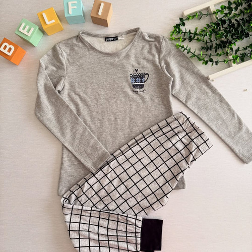 ست بلوز و شلوار حولهای بچهگانه سایز 8 تا 10 سال