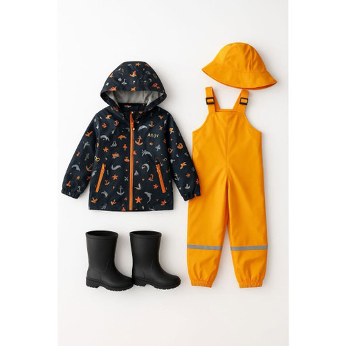 ست بارونی شلوار پسرونه برند لوپیلو سایز 4 تا 6