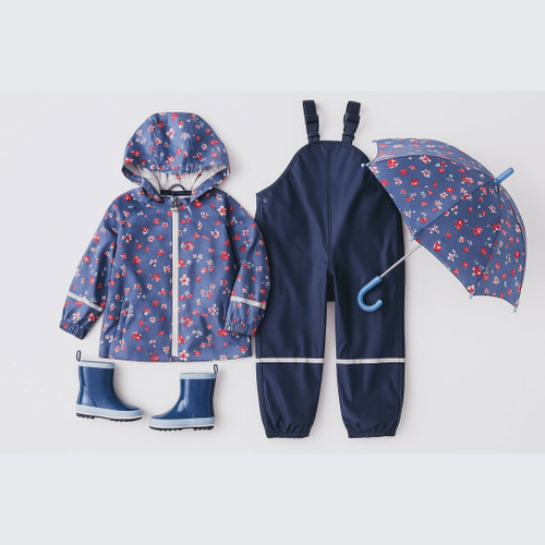 ست بارونی شلوار ضد آب دخترونه سایز 4 تا 6 سال