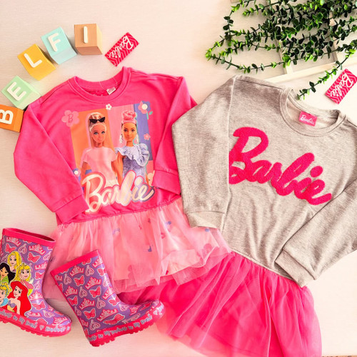 پیراهن دورس مجلسی دخترانه مدل باربی