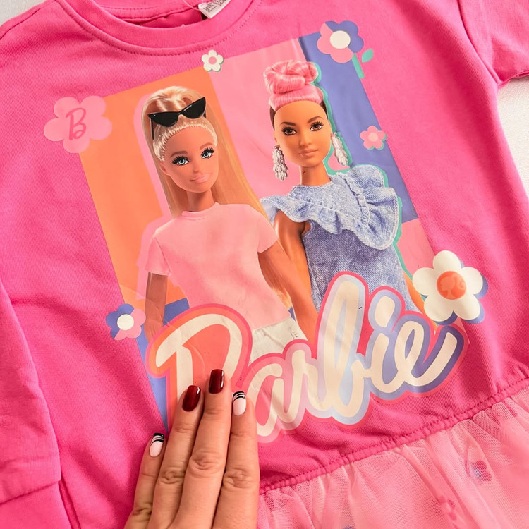 پیراهن دورس مجلسی دخترانه مدل باربی