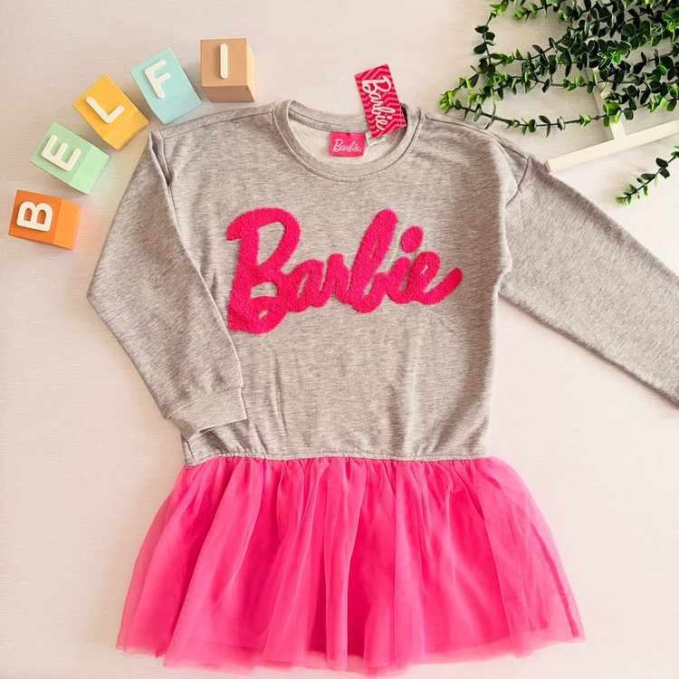 پیراهن دورس مجلسی دخترانه مدل باربی