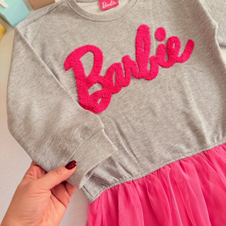 پیراهن دورس مجلسی دخترانه مدل باربی