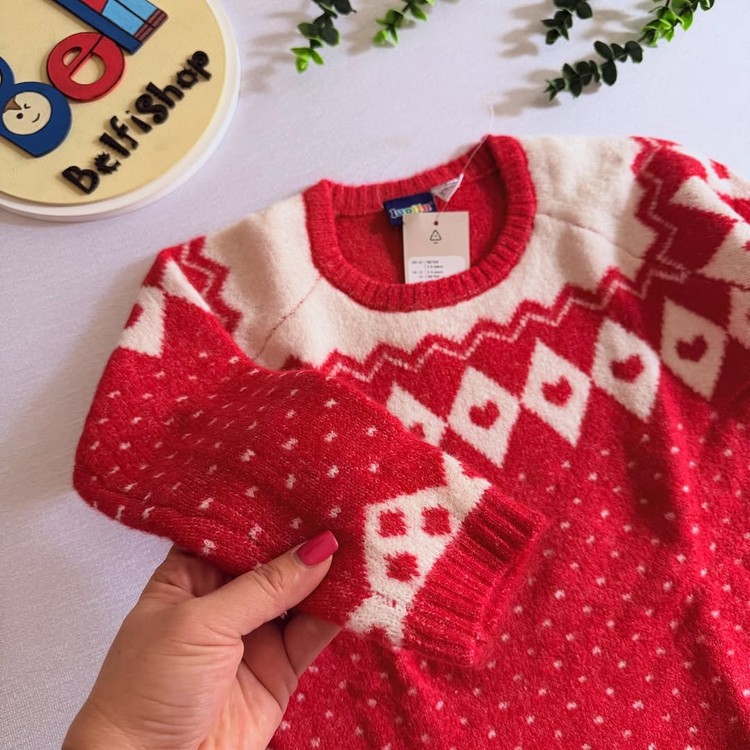 پلیور بافت کریسمسی بچهگانه برند لوپیلو