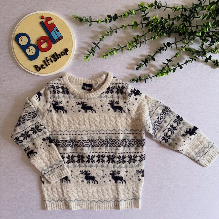 پلیور بافت کریسمسی بچهگانه برند لوپیلو