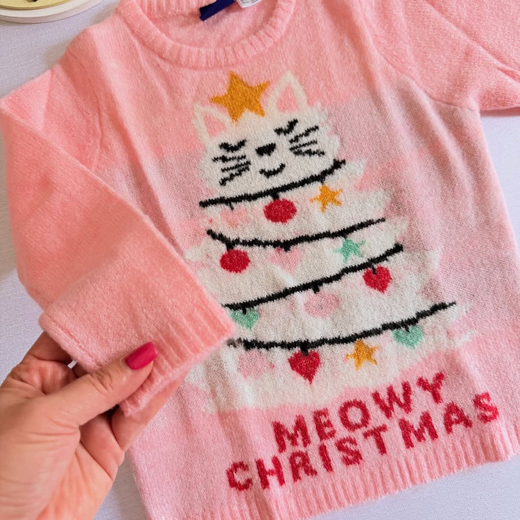 پلیور بافت کریسمسی بچهگانه برند لوپیلو