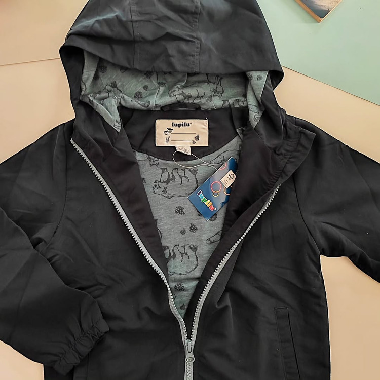 کت کتان کلاه دار بچگانه برند لوپیلو