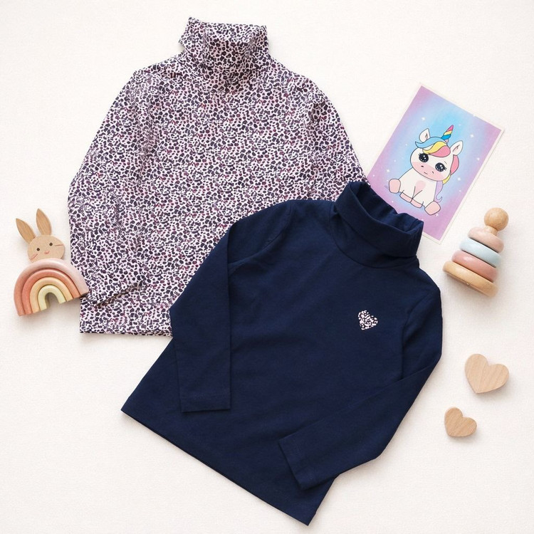 پک دو عددی یقه اسکی نخی لوپیلو