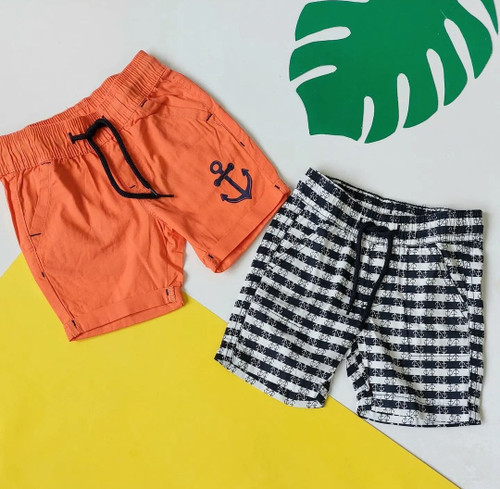 پک دوتایی شلوارک کتان